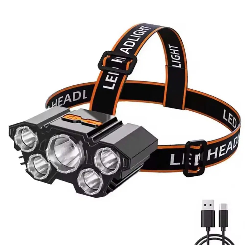 USB Rechargeable LED Headlamp | 800 Lumens, 4 Modes