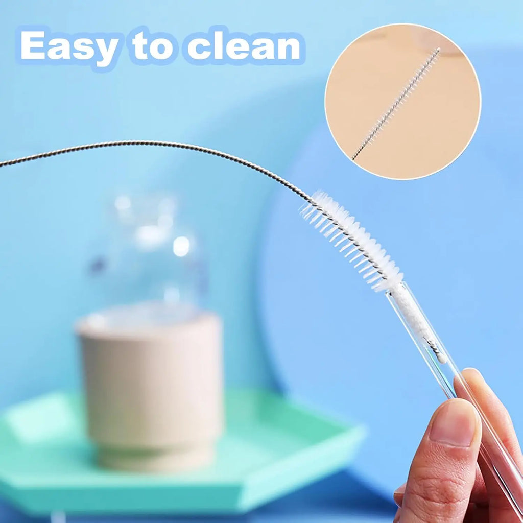 5-Piece Straw Cleaner Brush Kit – 3 Sizes, Extra Long Nylon