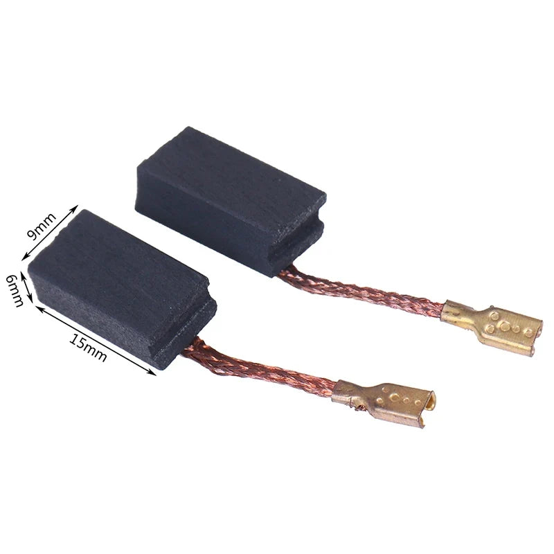 2-Pack 6x9x15mm Angle Grinder Carbon Brush Replacement