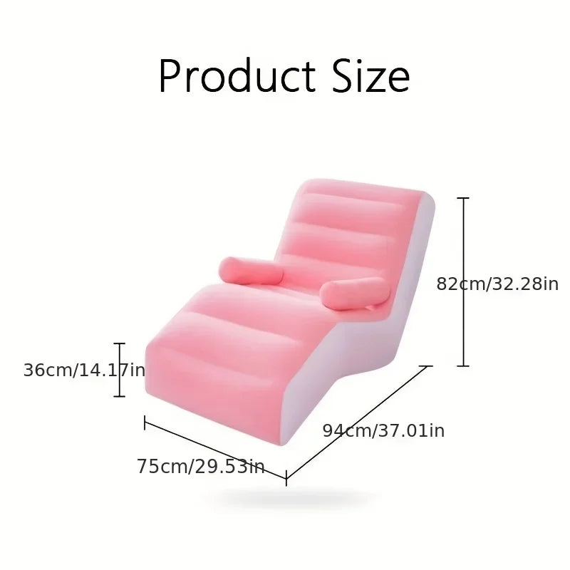 Inflatable S-Shaped Ergonomic Lounge Chair | Kids & Adults