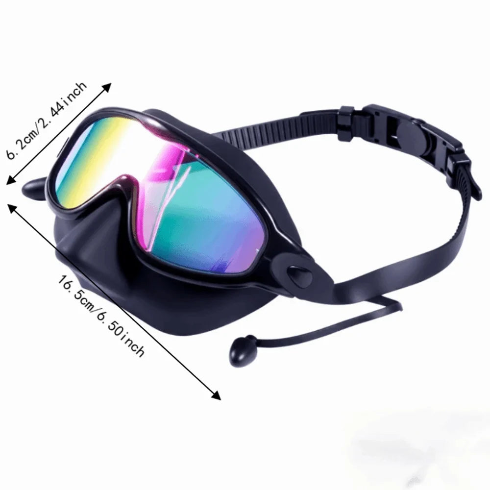 Women's Wide View Swim Goggles – UV &amp; Anti-Fog Large Frame