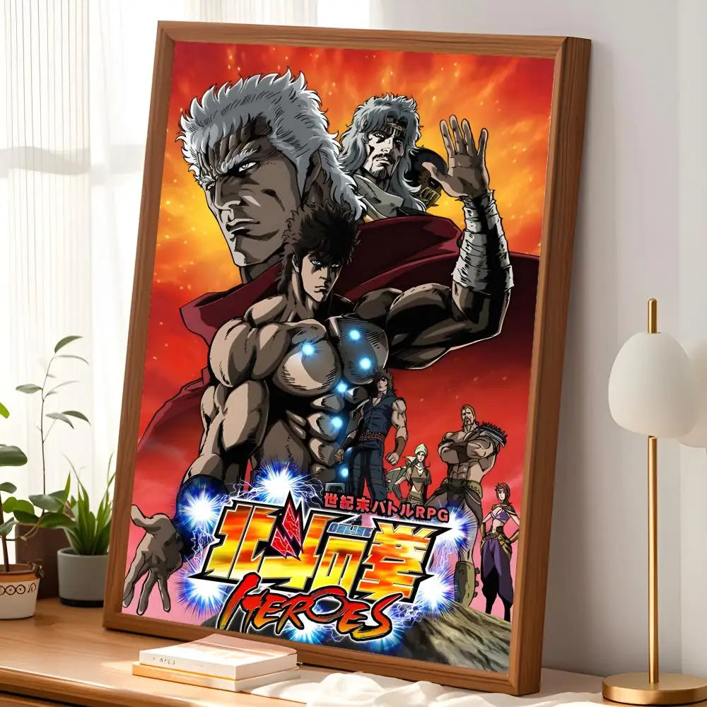 Fist of the North Star Anime PVC Wall Poster – HD Self-Stick