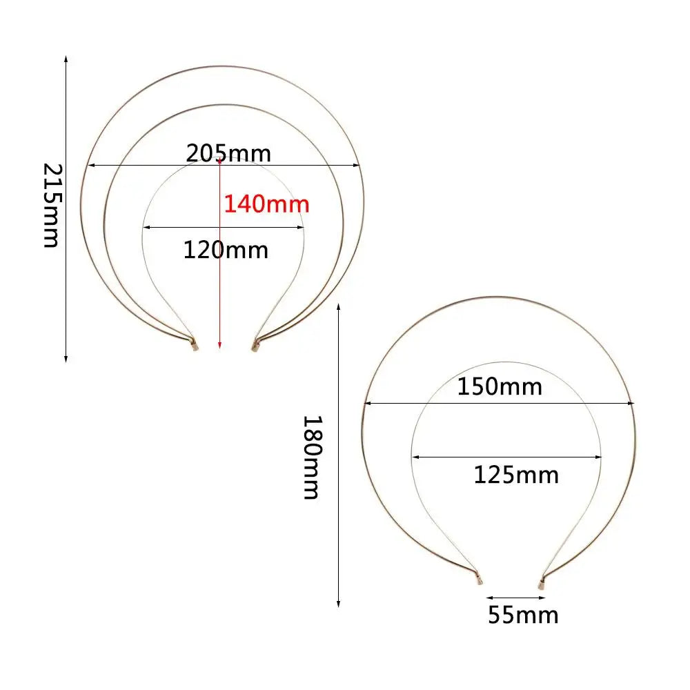 Korean Metal Crown Headband – Multi-Layer Non-Slip Hair Hoop