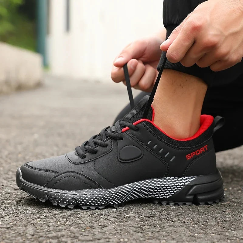 ZULIWAGN Men's Black Non-Slip Outdoor Sports Sneakers