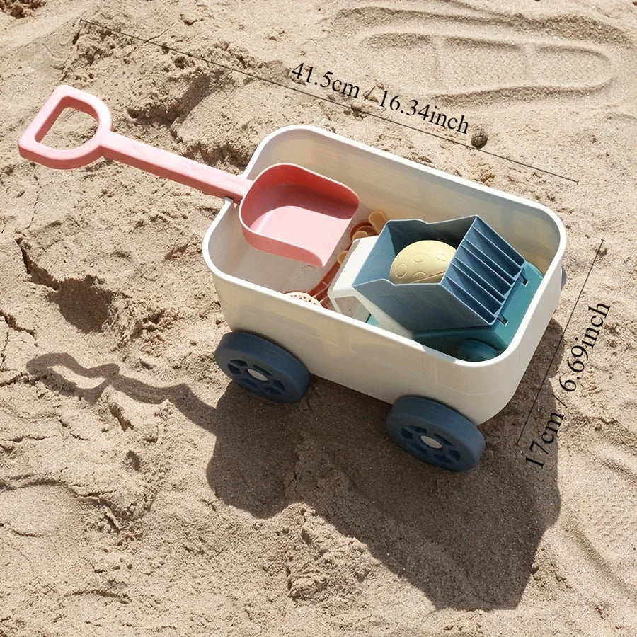 Beach Sand Toys Set for Kids – Truck, Shovel, Rake & Kitchen