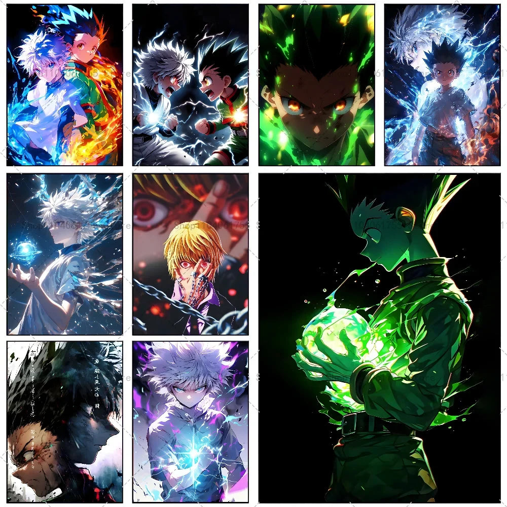 Hunter x Hunter Anime Poster – Self-Adhesive Waterproof Wall Art