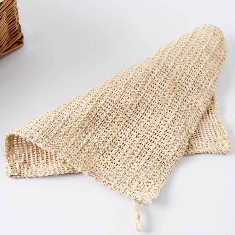 Cotton & Linen Exfoliating Scrub Towel | Face & Body Bath Cloth
