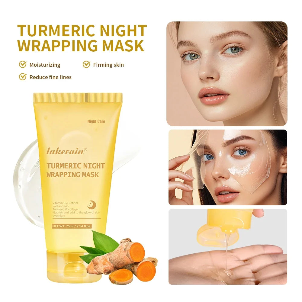 Kojic Acid & Turmeric Overnight Peel-Off Mask – Glowing Skin