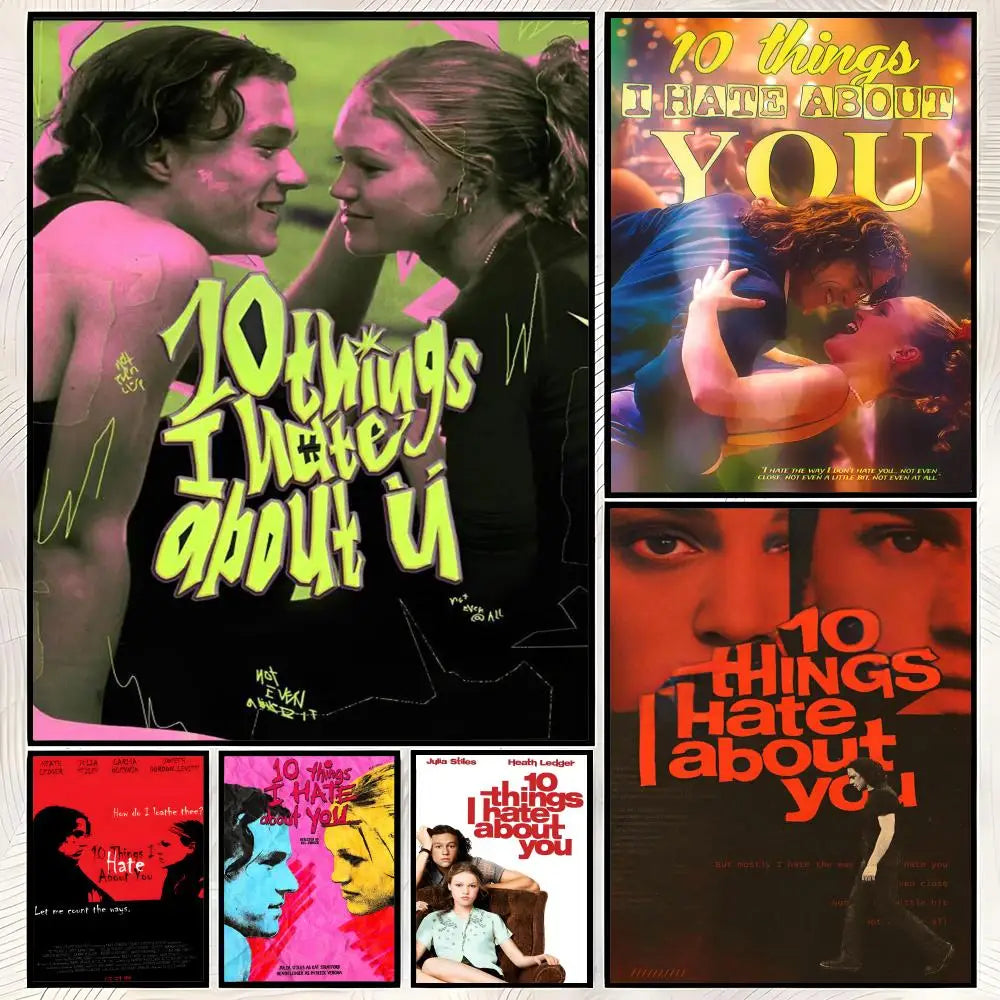 10 Things I Hate About You Poster – HD Waterproof PVC Wall Art