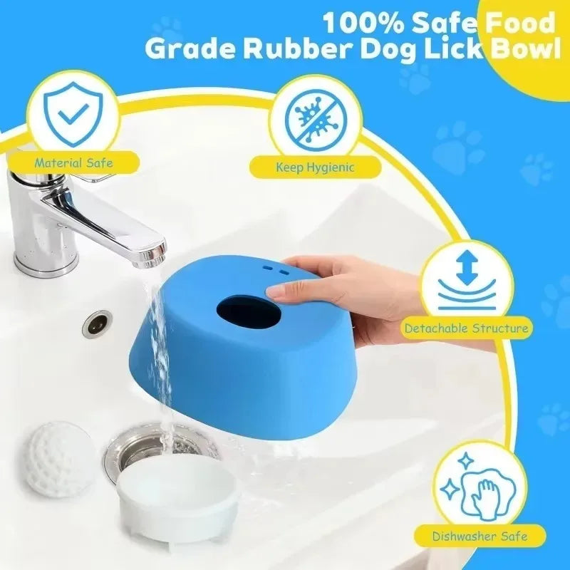 Slow Feeder Lick Bowl for Dogs & Cats – Anti-Choking Pet Bowl
