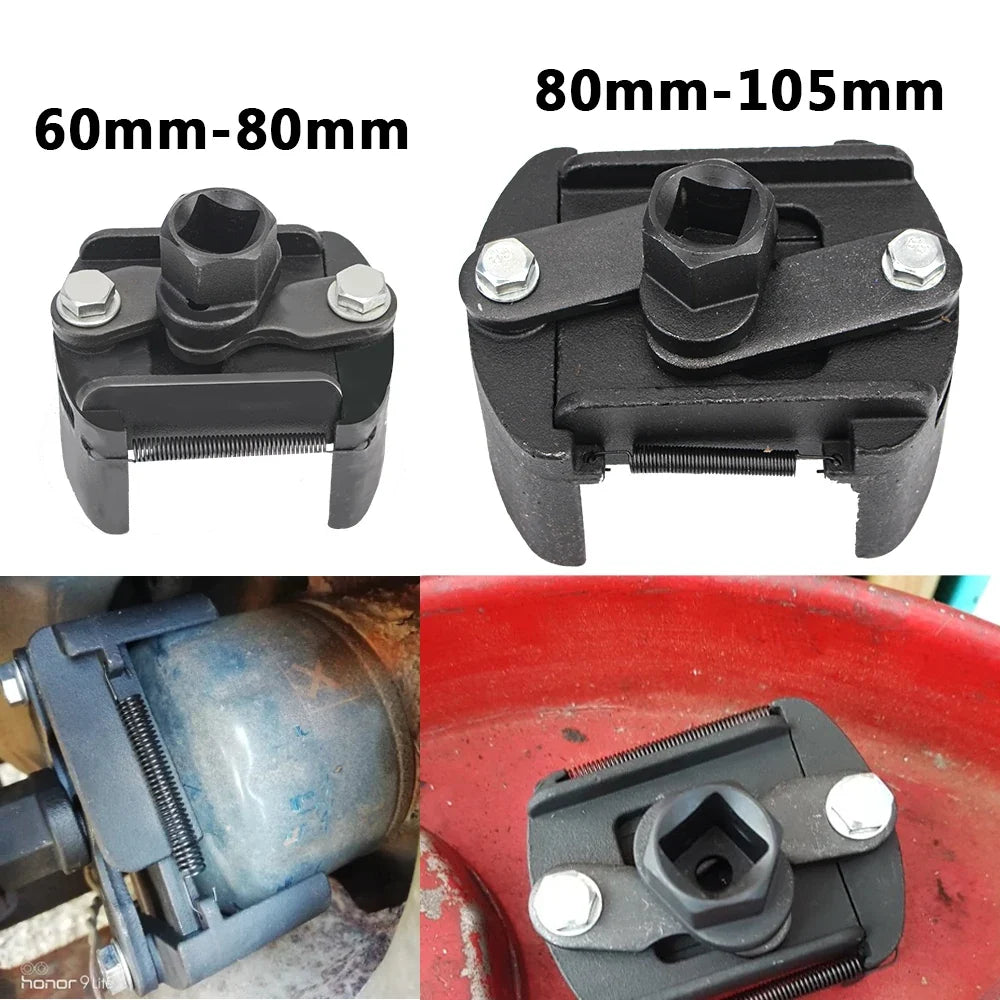 Adjustable 2-Jaw Oil Filter Wrench 60–105mm | 1/2" Drive