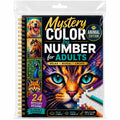 Mystery Number Adults A4 Spiral Coloring Book Animal Edition 24