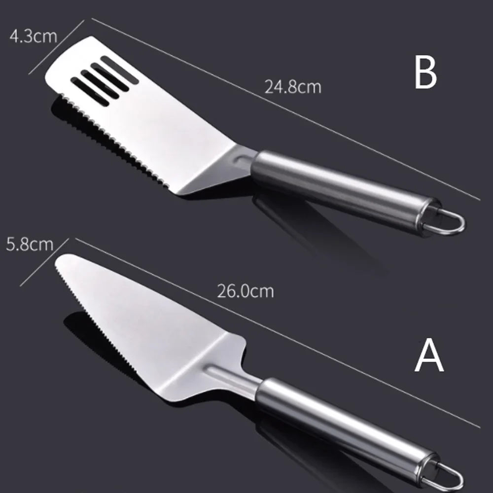 Stainless Steel Pie Server, Cake Cutter & Pizza Spatula