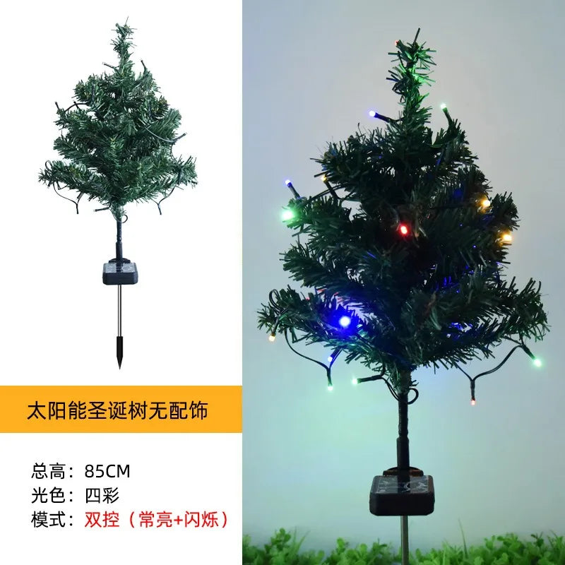 Led Solar Waterproof Christmas Tree Lawn Light Outdoor Snowflake