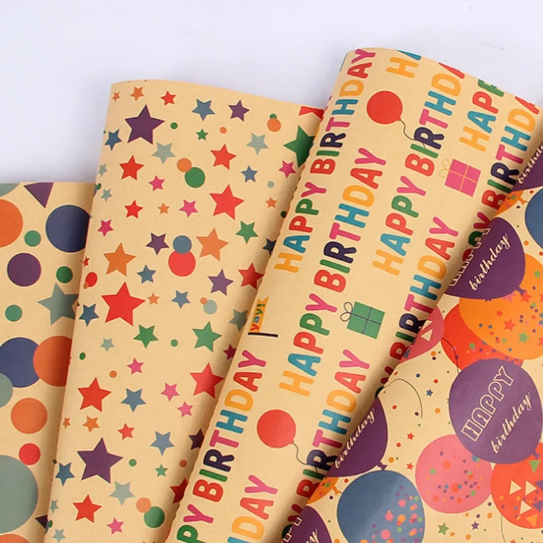 50x70cm Colorful Balloon Birthday Wrapping Paper Valentine's Day
