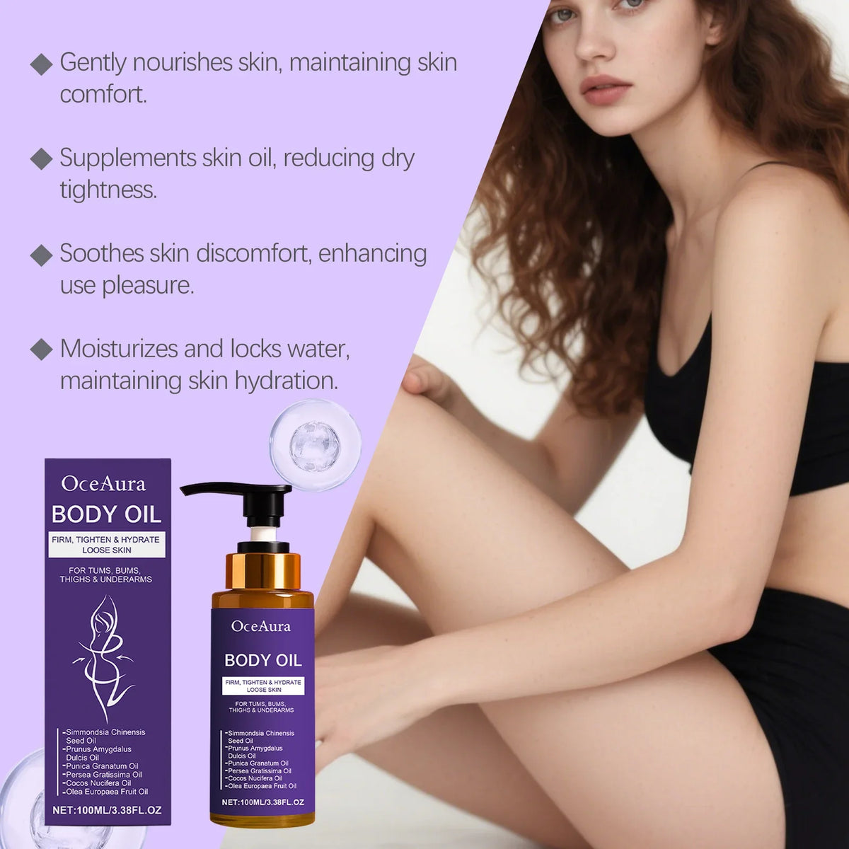 Body Nourishing Oil Firming Dry Skin Brightening Soft Glow