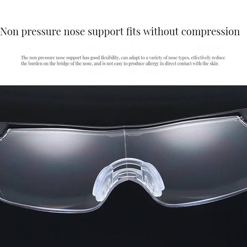 2.5X LED Magnifying Headband Glasses – Hands-Free Magnifier