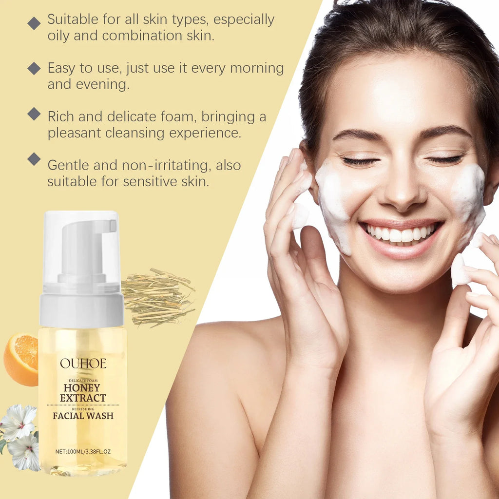 Honey Foam Face Wash – Hydrating Oil Control Cleanser 100ml