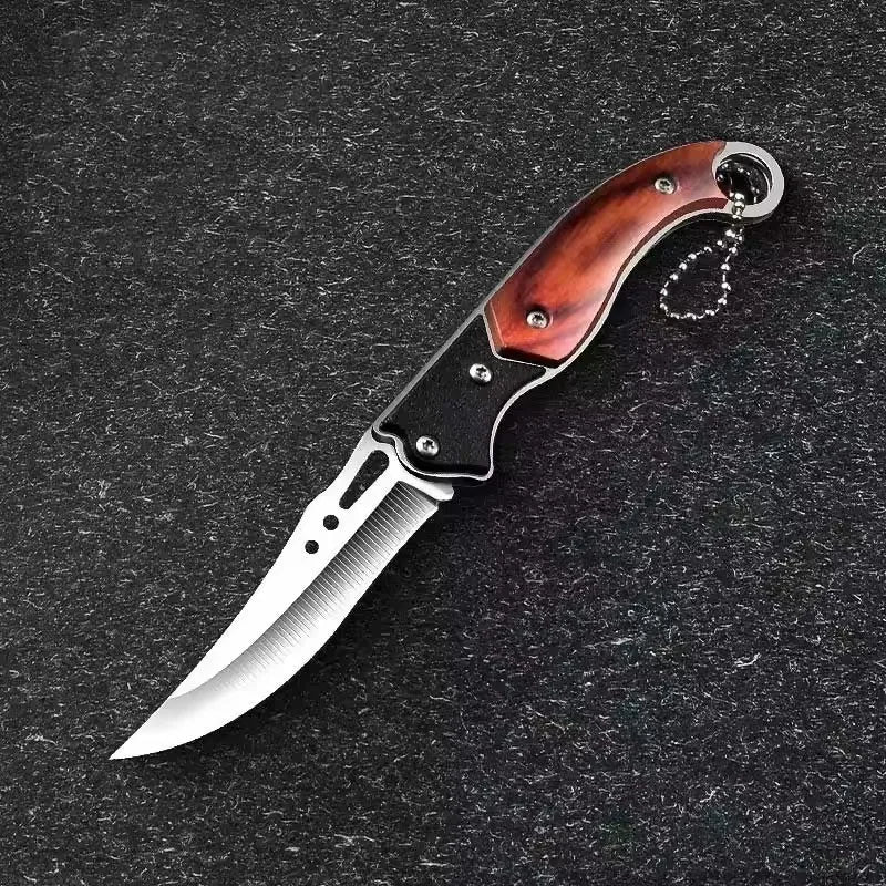 Portable Folding Pocket Knife – Stainless Steel Keychain EDC