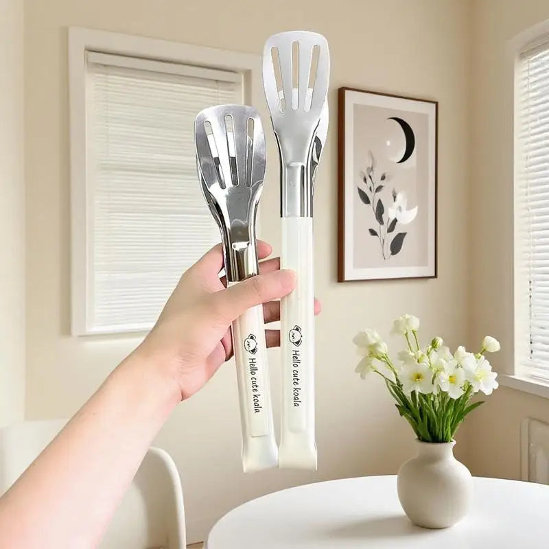 Stainless Steel Food Tongs Anti-heat Kitchen Utensils Buffet Cooking