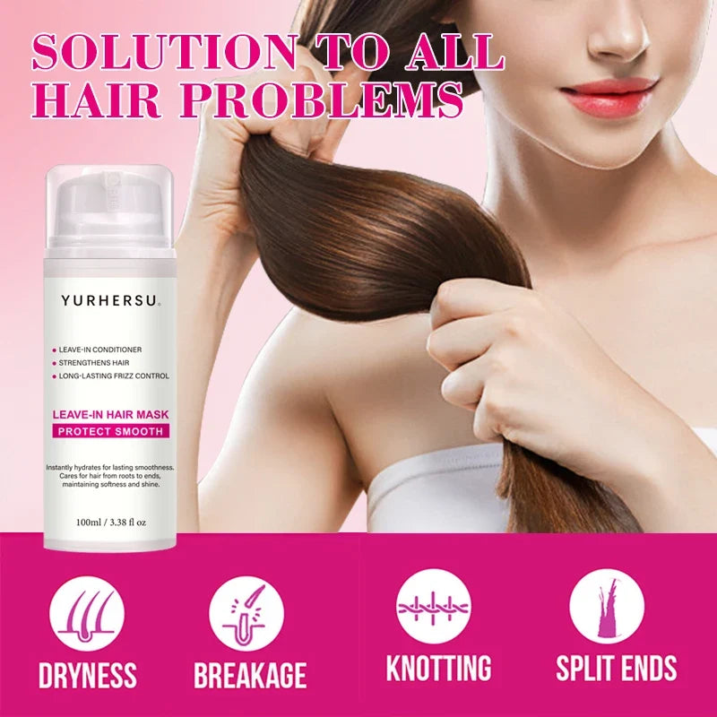 YURHERSU No-Wash Hair Mask – Smooth, Lightweight & Non-Greasy