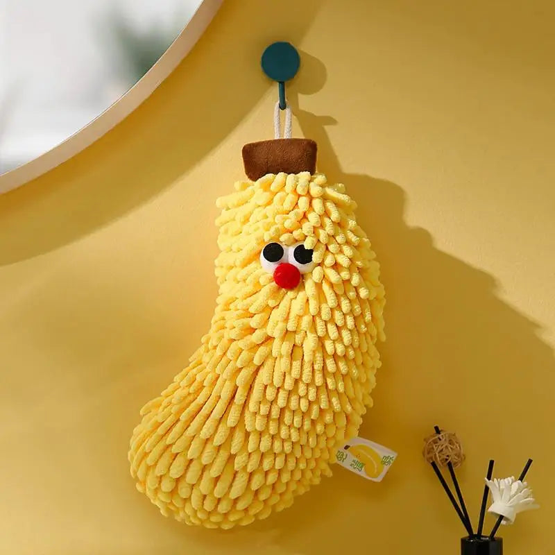 Chenille Hand Towel – Fruit Shaped Hanging Washcloth for Kitchen