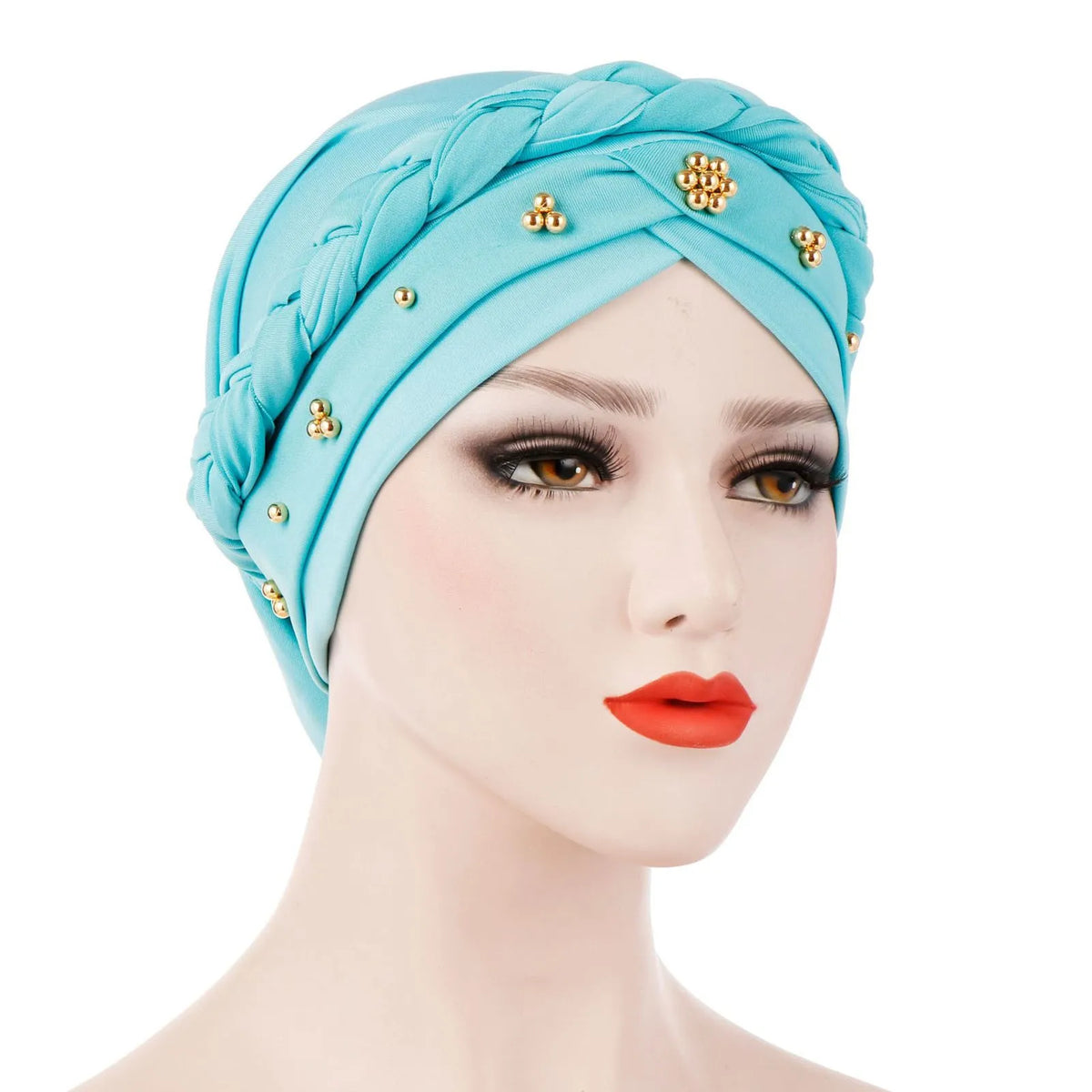 Women's Inner Hijab Turban Bonnet Cap with Pearl Detail