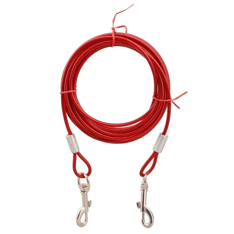 Heavy Duty 3m Dog Tie-Out Cable | Coated Steel Wire Leash