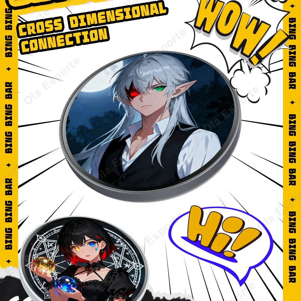 Smart Dynamic Electronic Badge Anime Merchandise Digital Display Game