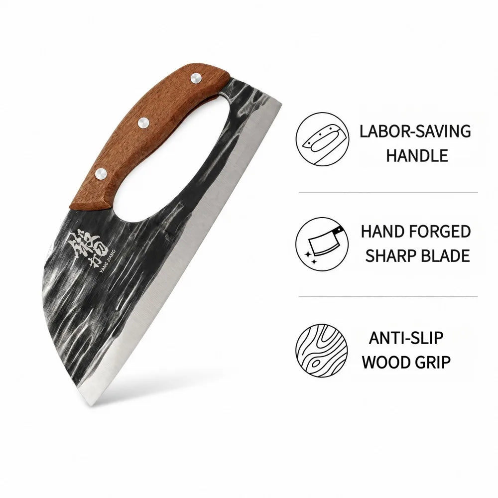 PLYS Forged Chef Knife – Meat Cleaver, Slicer & Vegetable Knife
