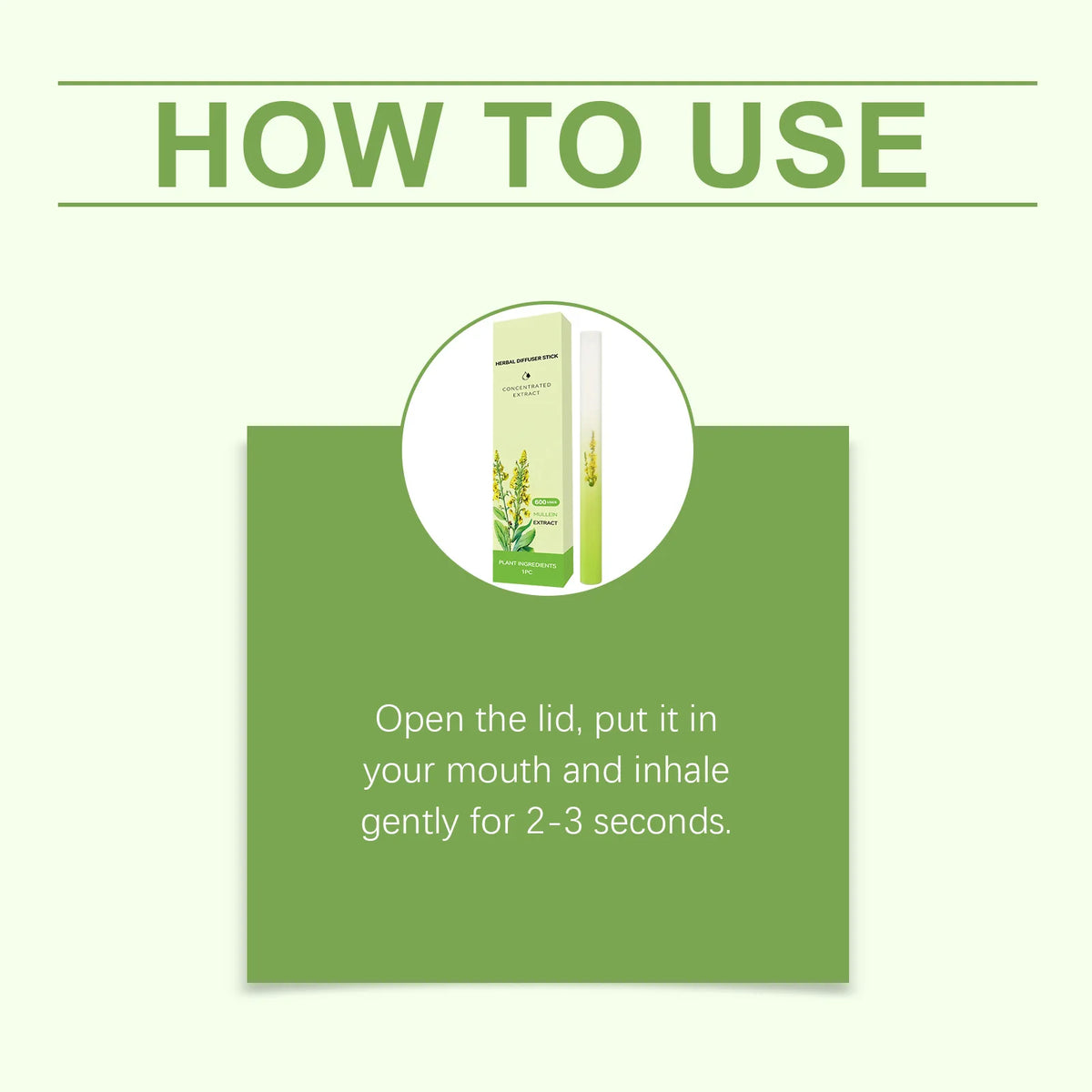 Herbal Diffuser Pen | Plant Extract Aromatherapy Inhaler Stick