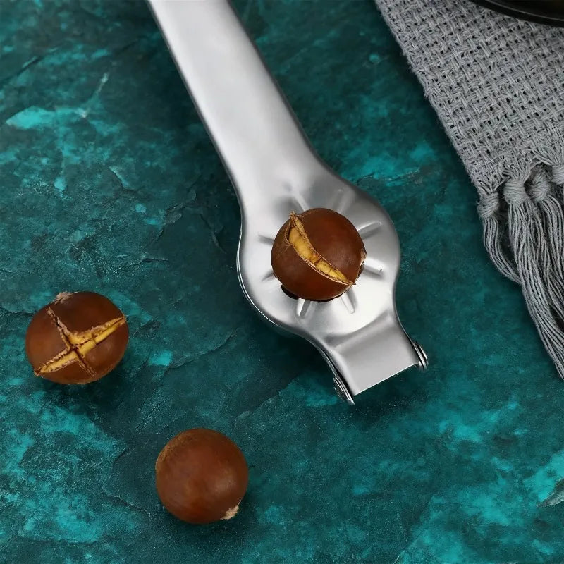 2-in-1 Stainless Steel Chestnut Opener & Nut Cutter Tool