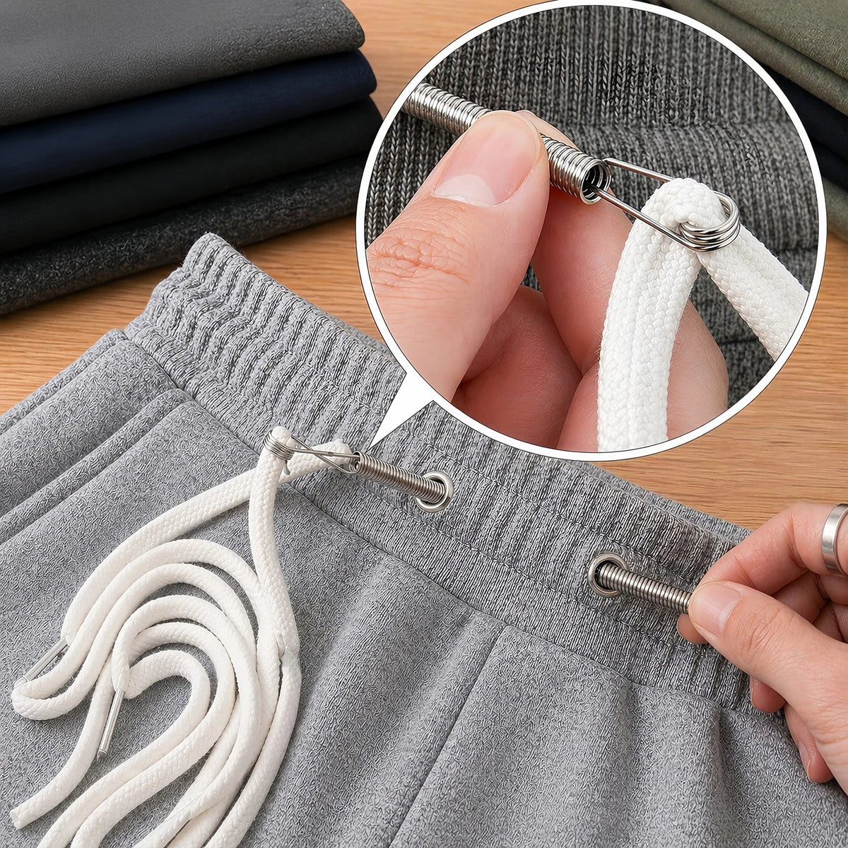 Bendable Drawstring Threader Clips – Elastic Band Sewing Tool