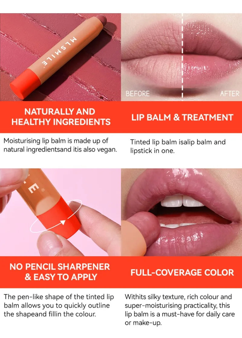 LUXURYTO 6-Color Waterproof Lipstick Pen | Long-Lasting Lip Gloss