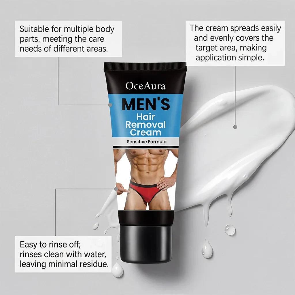 Men's Hair Removal Cream – Body Depilatory 60g