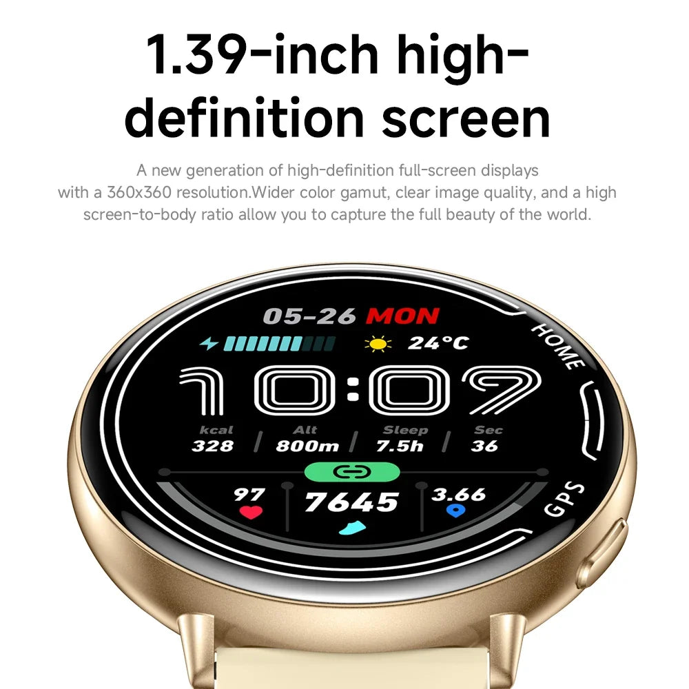 Yoateo Smart Watch | Built-In GPS, Bluetooth Call, IP68, 100+ Sports