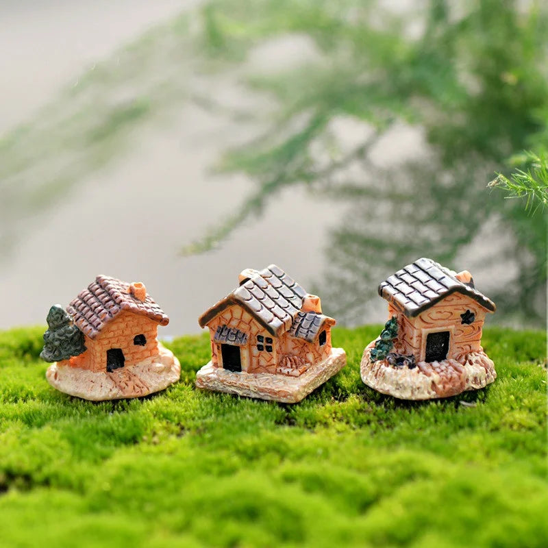 5-Pack Mini Resin Stone Dollhouse Figurines – Garden & Home DIY