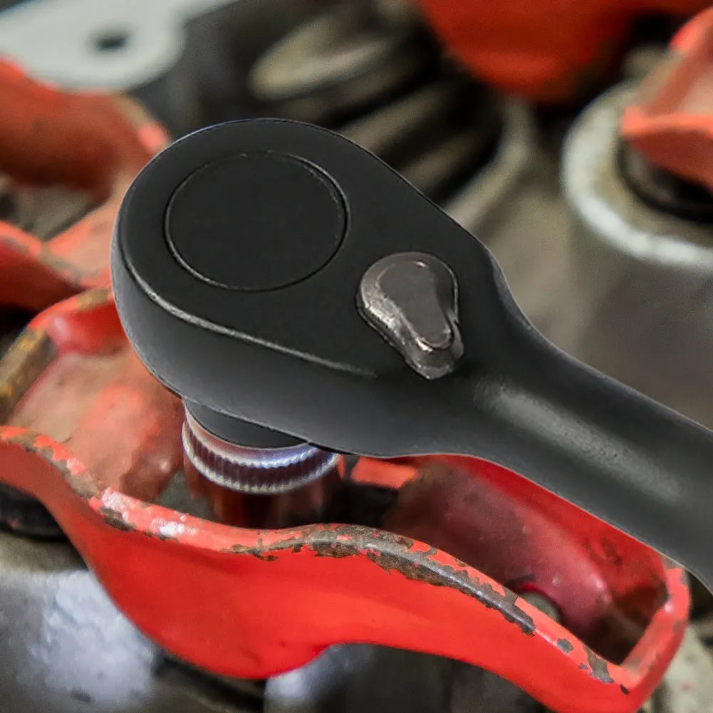72-Tooth Mini Ratchet Wrench | 1/4" Hex Socket Hand Tool