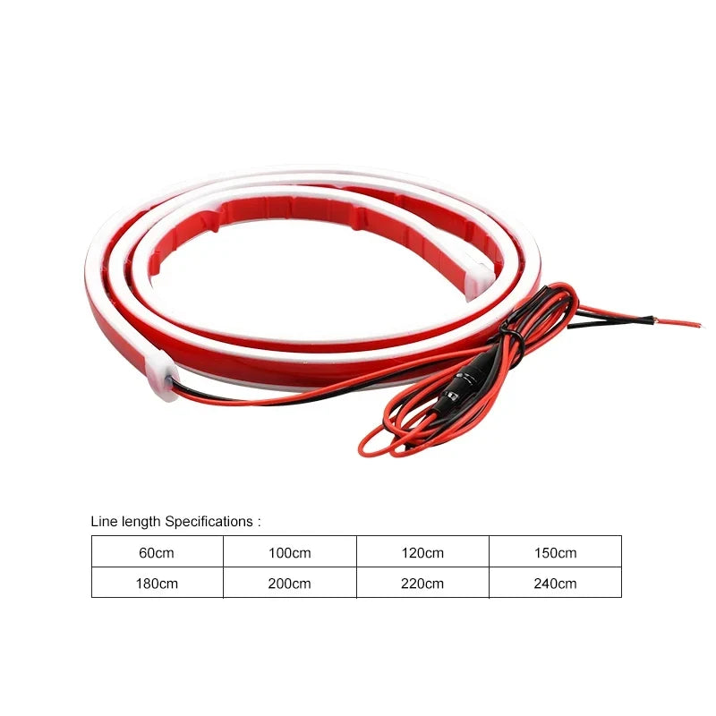 Flexible LED Car Hood Light Strip – Scan DRL 12V | All Sizes