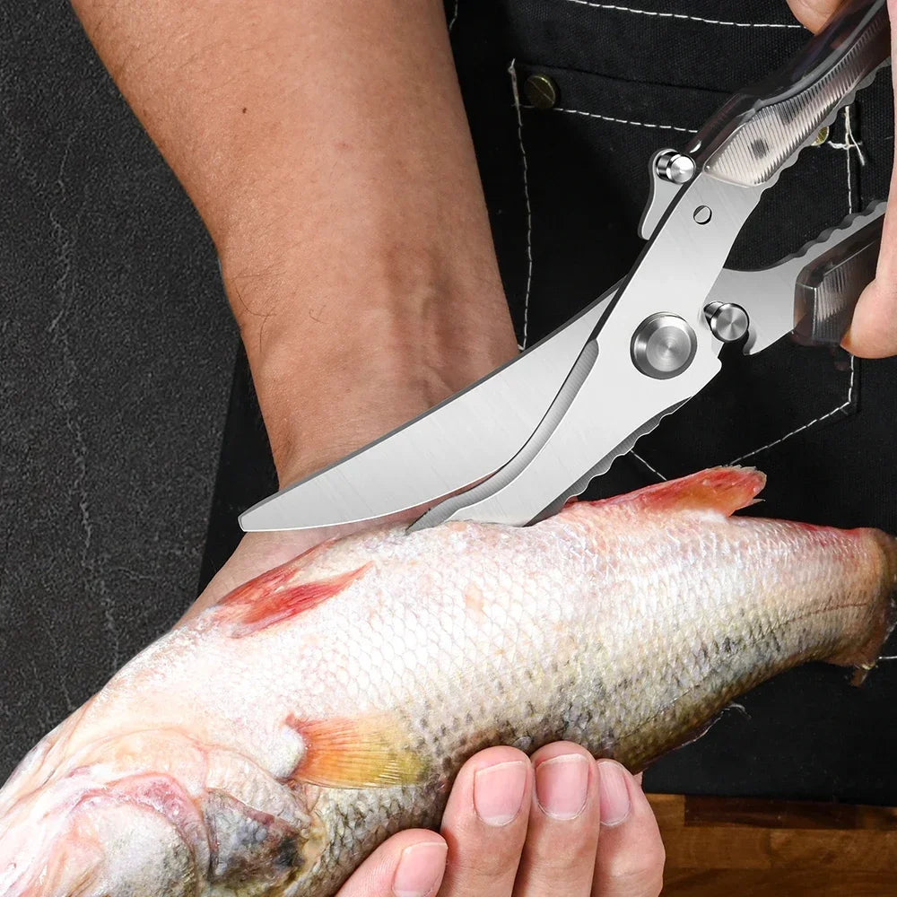 Heavy-Duty Poultry Shears – Sharp Kitchen Scissors & Safety Lock
