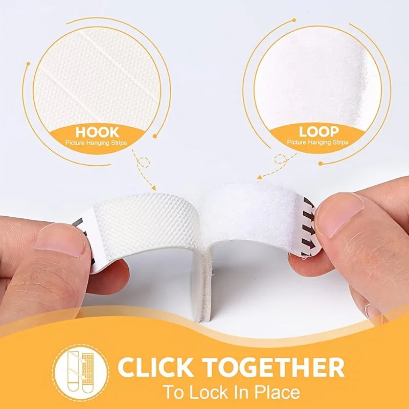 12 Heavy Duty No Damage Picture Hanging Strips Removable Adhesive