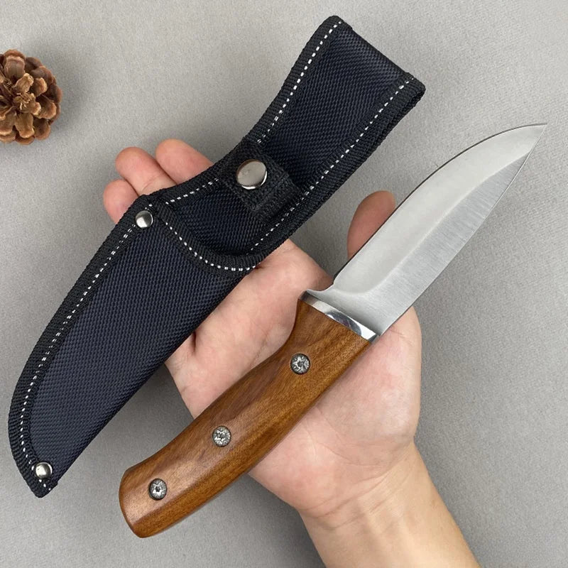 Handmade Forged Boning Knife – Stainless Steel & Rosewood Handle