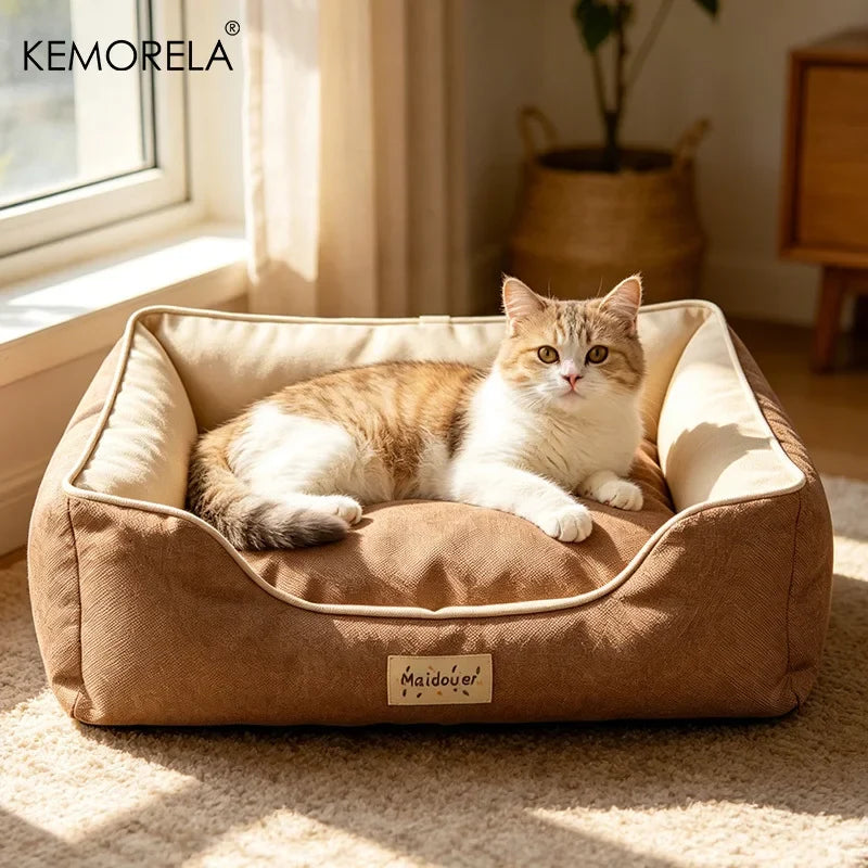 KEMORELA All-Season Pet Bed for Cats & Dogs | Cozy Mat
