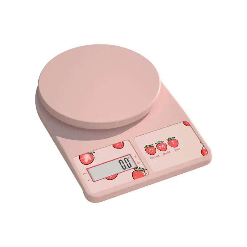 Strawberry Digital Kitchen Scale | 0.1g Precision for Baking