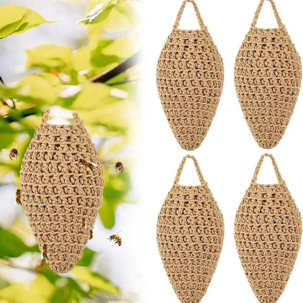 Crochet Wasp Nest Decoy | Chemical-Free Hanging Deterrent