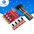 4-Channel IR Tracking & Obstacle Avoidance Module | Robots & Cars