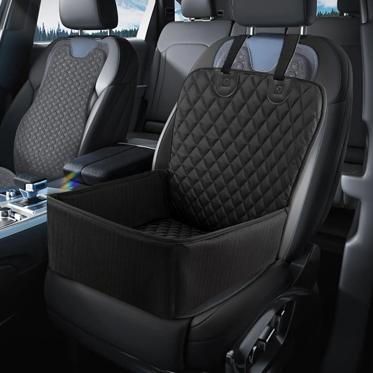 Pet Car Seat Cushion – Dog Booster Cover for Back & Front Seat