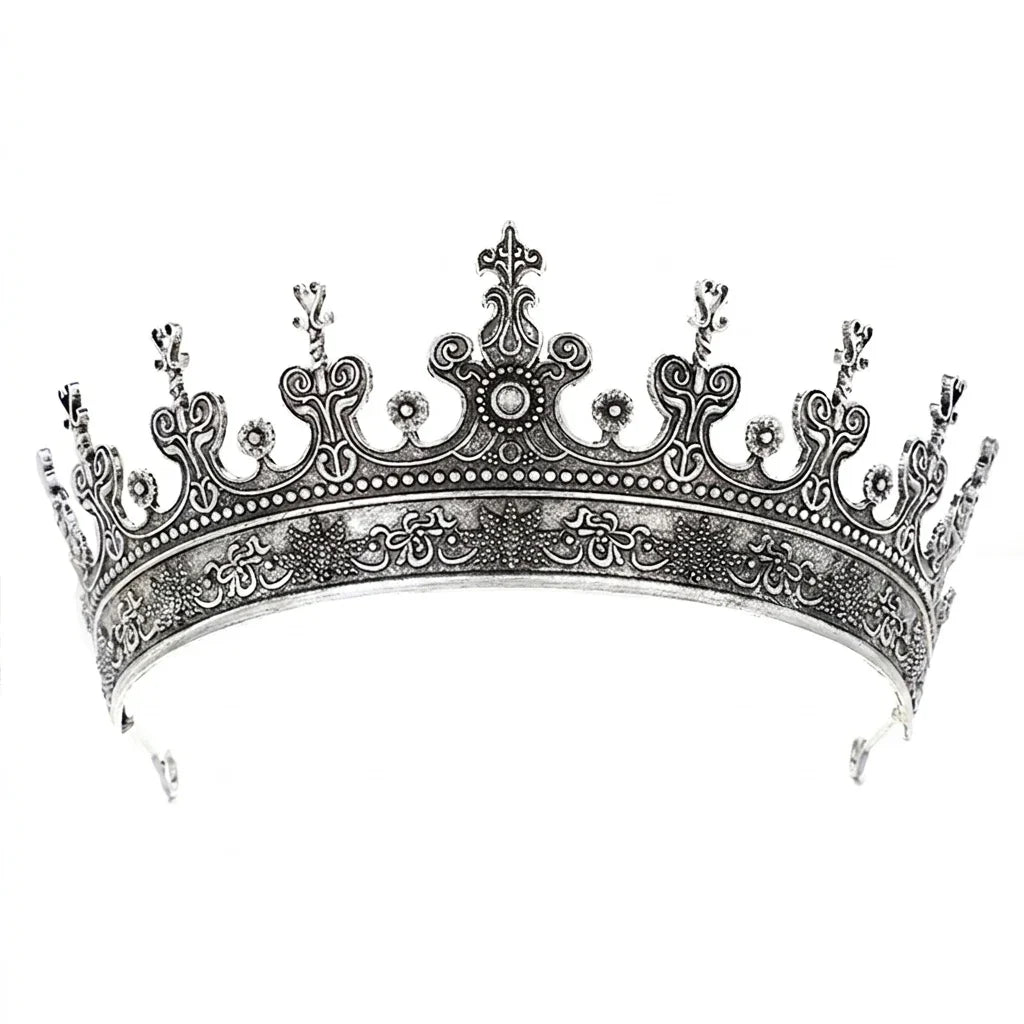 Men's Retro Alloy Crown Headpiece | Vintage Wedding Tiara
