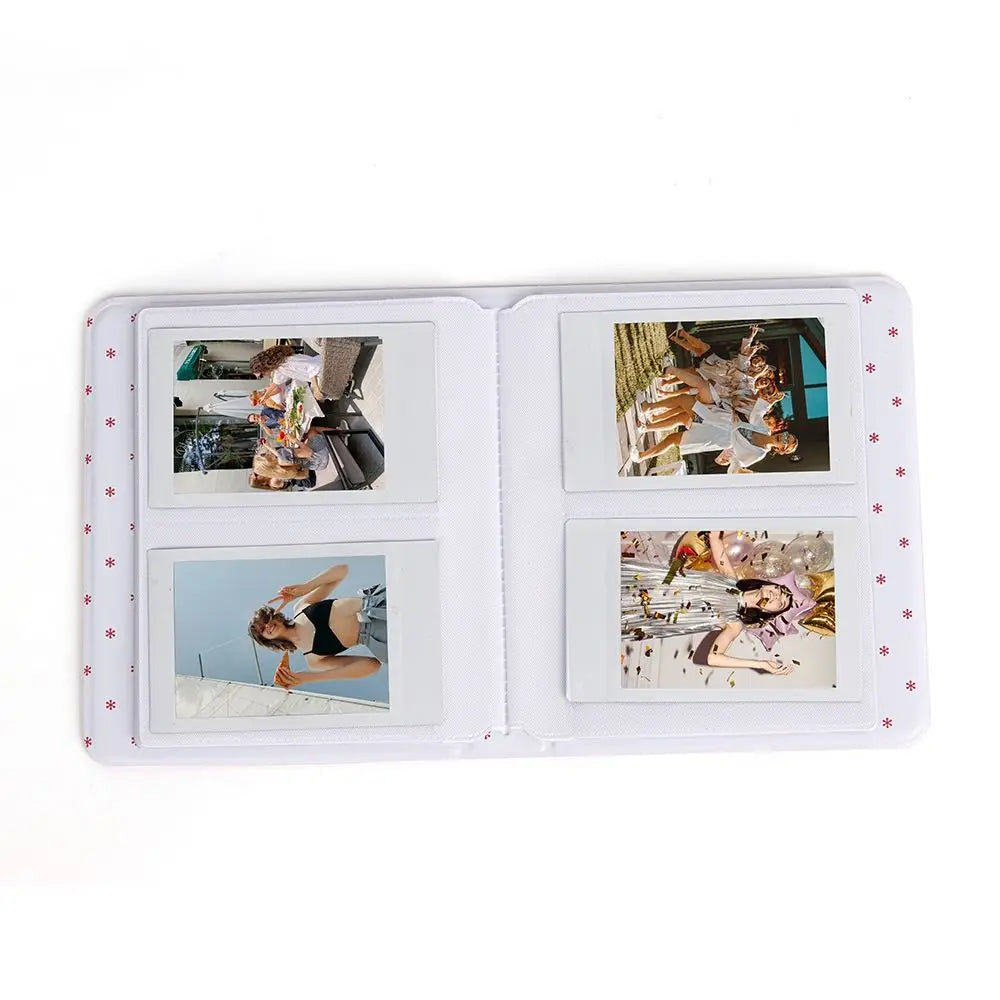 64-Pocket Instax Mini Photo Album – PU Leather 3" Picture Book