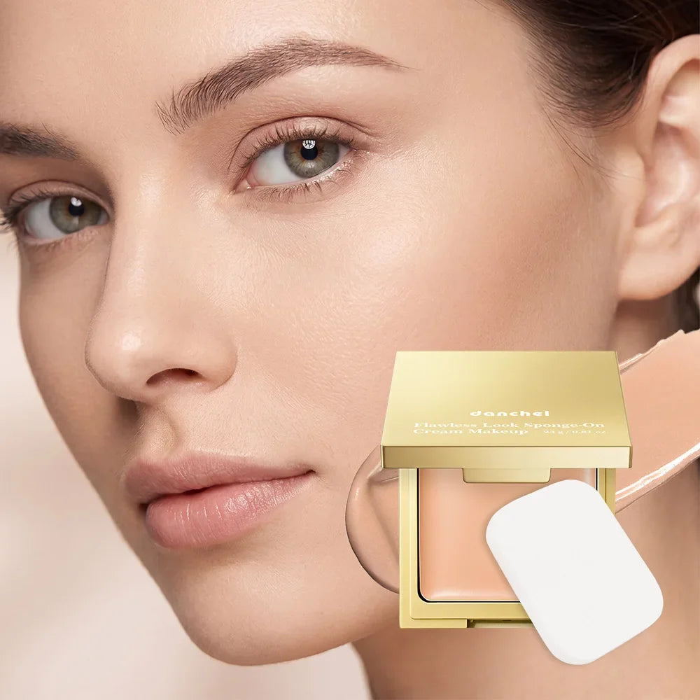 Cream Foundation Sponge – Medium-to-Full Coverage Oil Control